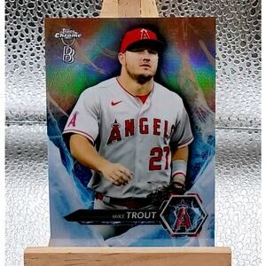 2021 Topps Chrome Ben Baller Mike Trout ICY Refractor Insert #1-2